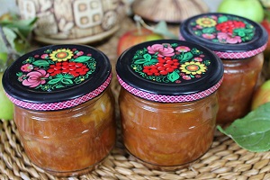 Варенье из яблок с курагой