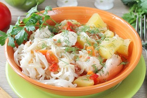 Лагман из курицы