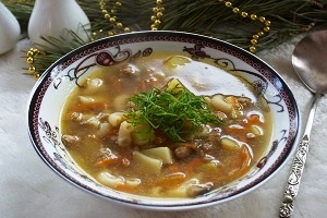 Суп с фаршем и макаронами