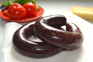 Кровяная колбаса с салом