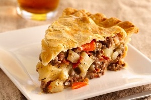 Пирог с картошкой и мясом