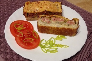 Рисовая запеканка с луковыми каннелони