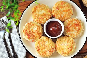 Котлеты из риса и крабовых палочек