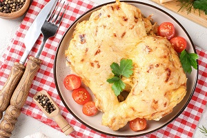 Куриные ножки со сметаной и сыром