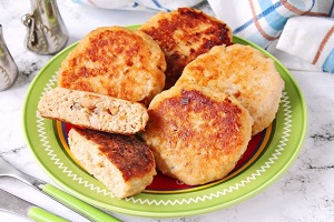 Рыбные котлеты с креветками