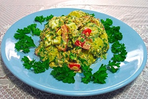 Картофельный салат с тунцом