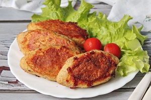Котлеты из щуки с картошкой