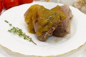Свинина с медом и горчицей