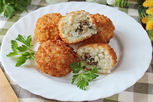 Рыбные котлеты Каштаны