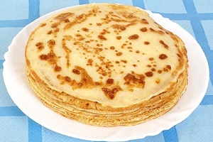 Блины на молоке и воде