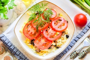 Салат Чикаго с копченой грудкой