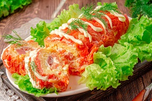 Салат-закуска Царский рулет