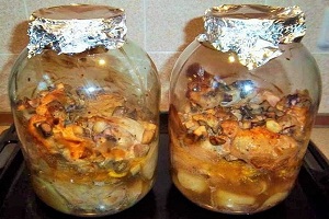 Курица в банке