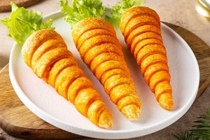 Слоеные трубочки Морковки