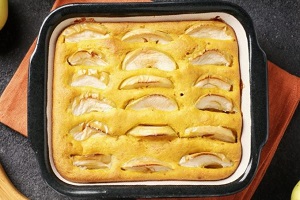 Тыквенный пирог с яблоками
