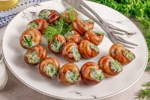 Виноградные улитки по-бургундски