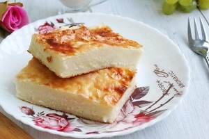 Детская запеканка из манки