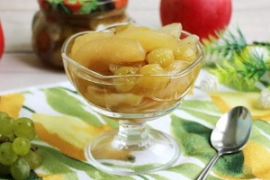Варенье из яблок и винограда