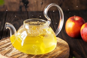 Зеленый чай с киви и яблоком