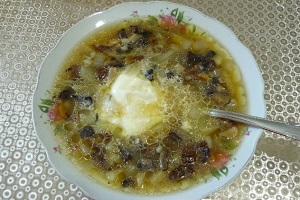 Грибной суп с картофелем