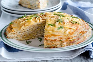 Курник из блинов