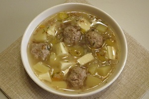 Сырный суп с фрикадельками