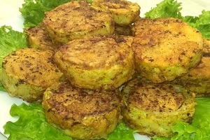 Кабачки с мясом в кляре