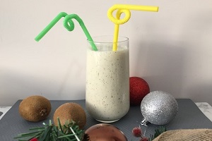 Молочный фреш из банана и киви