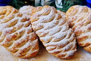 Печенье Шишки с помощью ложки