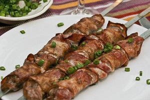 Шашлык из сeмги по-царски