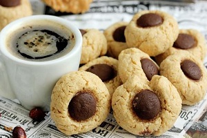 Арахисовое печенье с шоколадом
