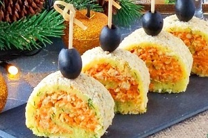 Холодная закуска с кедровыми орешками Таёжная