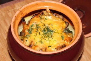 Пельмени в горшочке