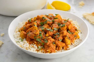 Пряный рис с курочкой карри